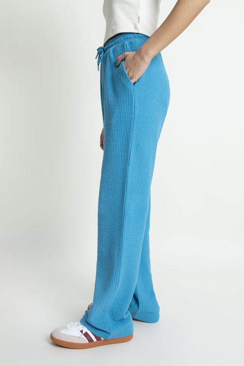 The Straight Fit Blue Trousers